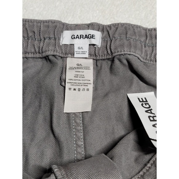 NWT Garage Womens Cargo Pants Gray Size Large Pantalon Carpenter - Picture 3 of 7